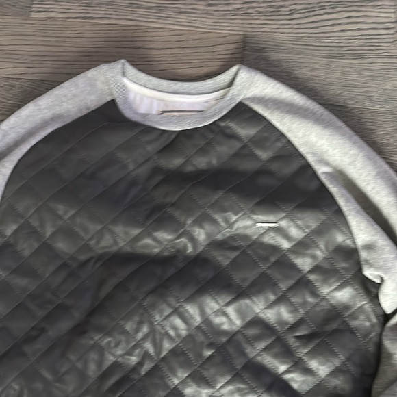 KITE Gray Quilted panel Men's Sweater Sz L - Picture 7 of 11